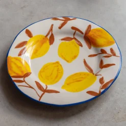 Graham & Green Set of Four Multi Lemons Plates