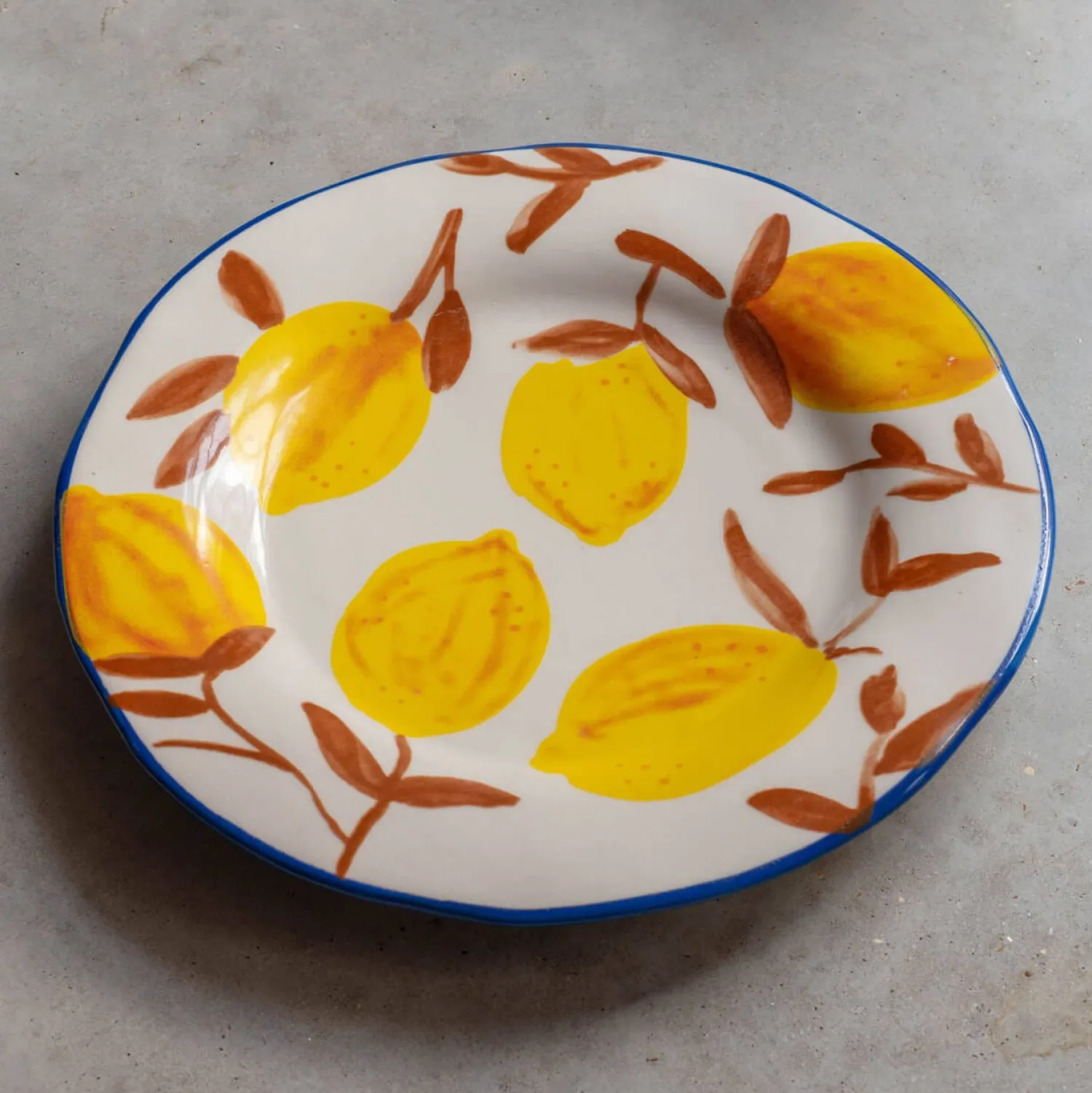 Graham & Green Set of Four Multi Lemons Plates