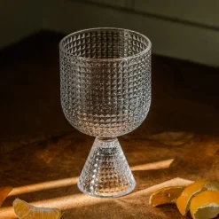 Graham & Green Set of Four Rooftop Clear Wine Glasses