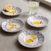 Graham & Green Set of Four Yellow Lemon Plates