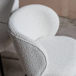 Graham & Green Set of Two Benji Boucle Dining Chairs