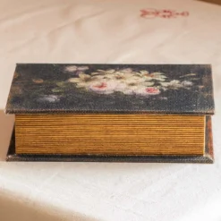 Graham & Green Set of Two Black Floral Storage Boxes