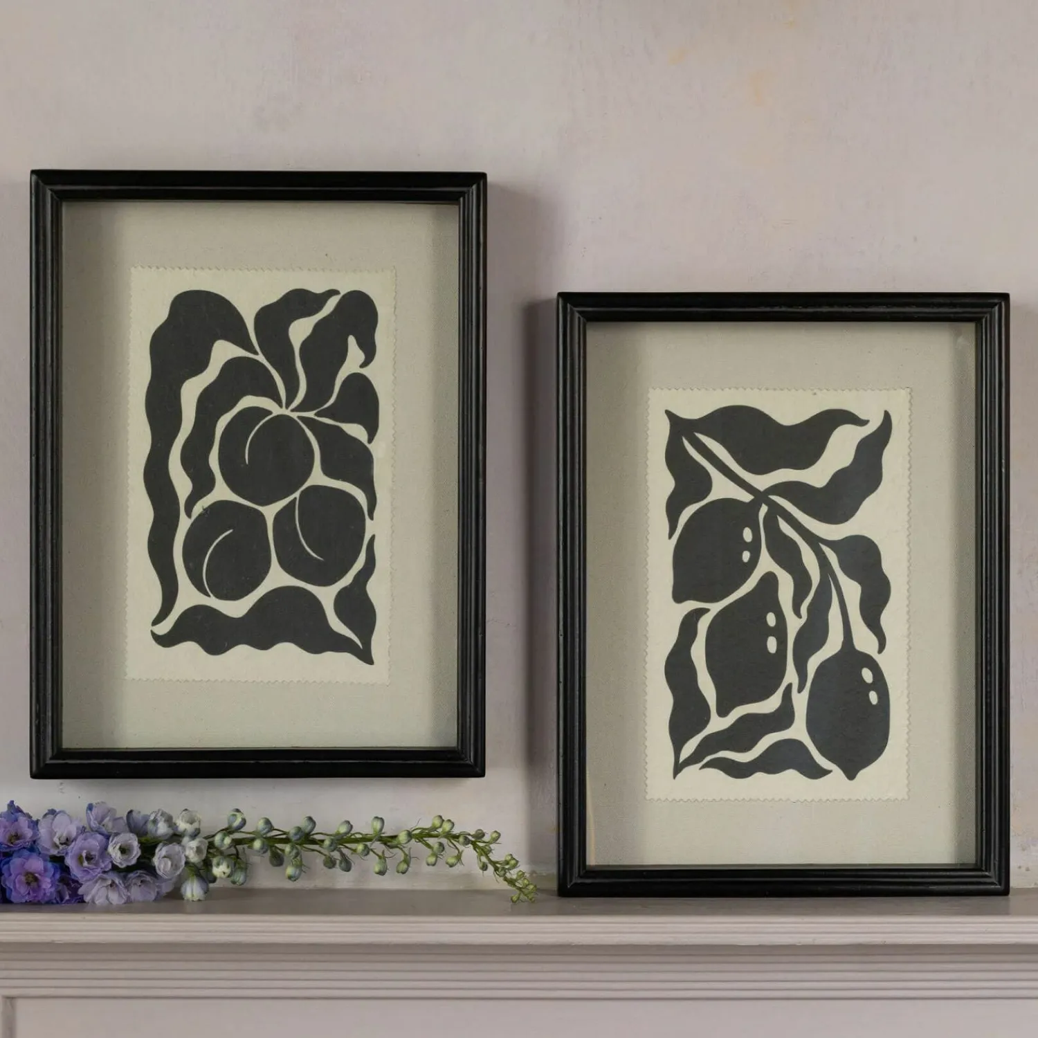 Graham & Green Set of Two Framed Paper Outrenoir Prints