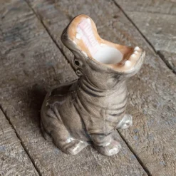 Graham & Green Set of Two Hippo Candle Holders