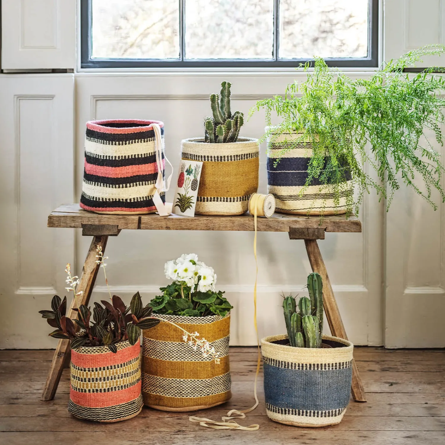 Graham & Green Set of Two Jute Bins