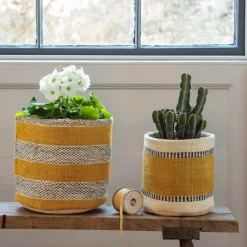 Graham & Green Set of Two Jute Bins