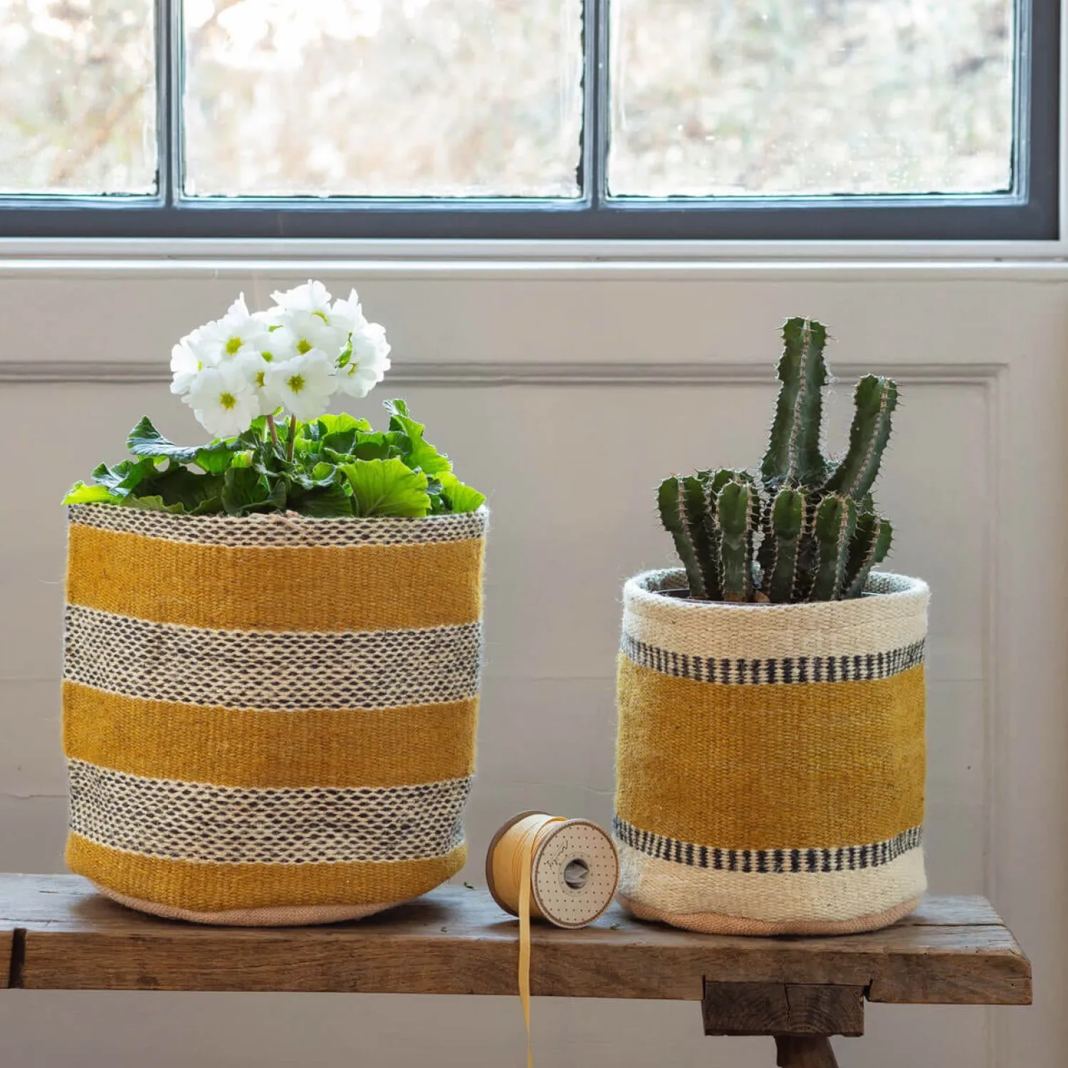 Graham & Green Set of Two Jute Bins