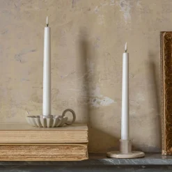 Graham & Green Set of Two LED Taper Candles White
