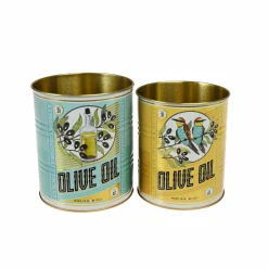 Graham & Green Set of Two Olive Oil Tins