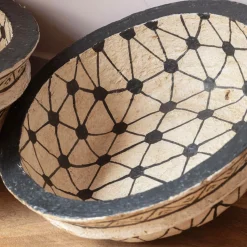 Graham & Green Set of Two Papier Mache Bowls