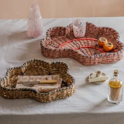Graham & Green Set of Two Woven Shell Trays
