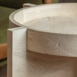 Graham & Green Seth Round Tray Top Side Table