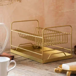Graham & Green Short Gold Dish Rack