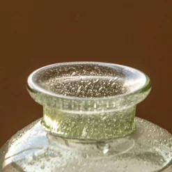Graham & Green Short Rustic Glass Posy Vase
