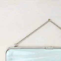 Graham & Green Silver Carriage Mirrors