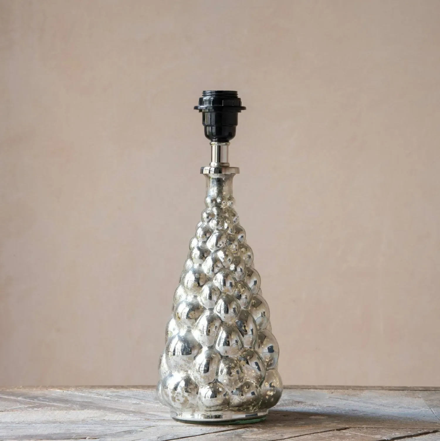 Graham & Green Silver Grape Bubble Table Lamp