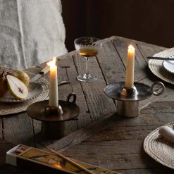 Graham & Green Silver Rest Candle Holder
