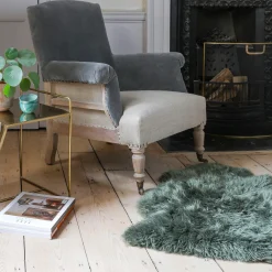 Graham & Green Single Moss Green Sheepskin