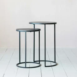 Graham & Green Skylar Set of Two Round Side Tables