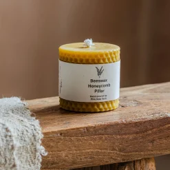 Graham & Green Small Beeswax Pillar Candle