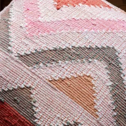Graham & Green Small Chindi Rag Rug Pouffe