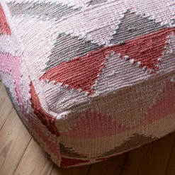 Graham & Green Small Chindi Rag Rug Pouffe