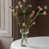 Graham & Green Small Etched Floral Clear Glass Vase