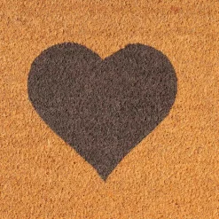 Graham & Green Small Natural Heart Doormat