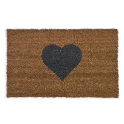 Graham & Green Small Natural Heart Doormat