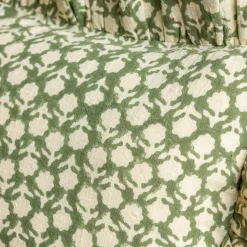 Graham & Green Small Rectangular Floral Block Printed Cushions