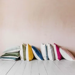 Graham & Green Small Velvet and Linen Backed Cushions