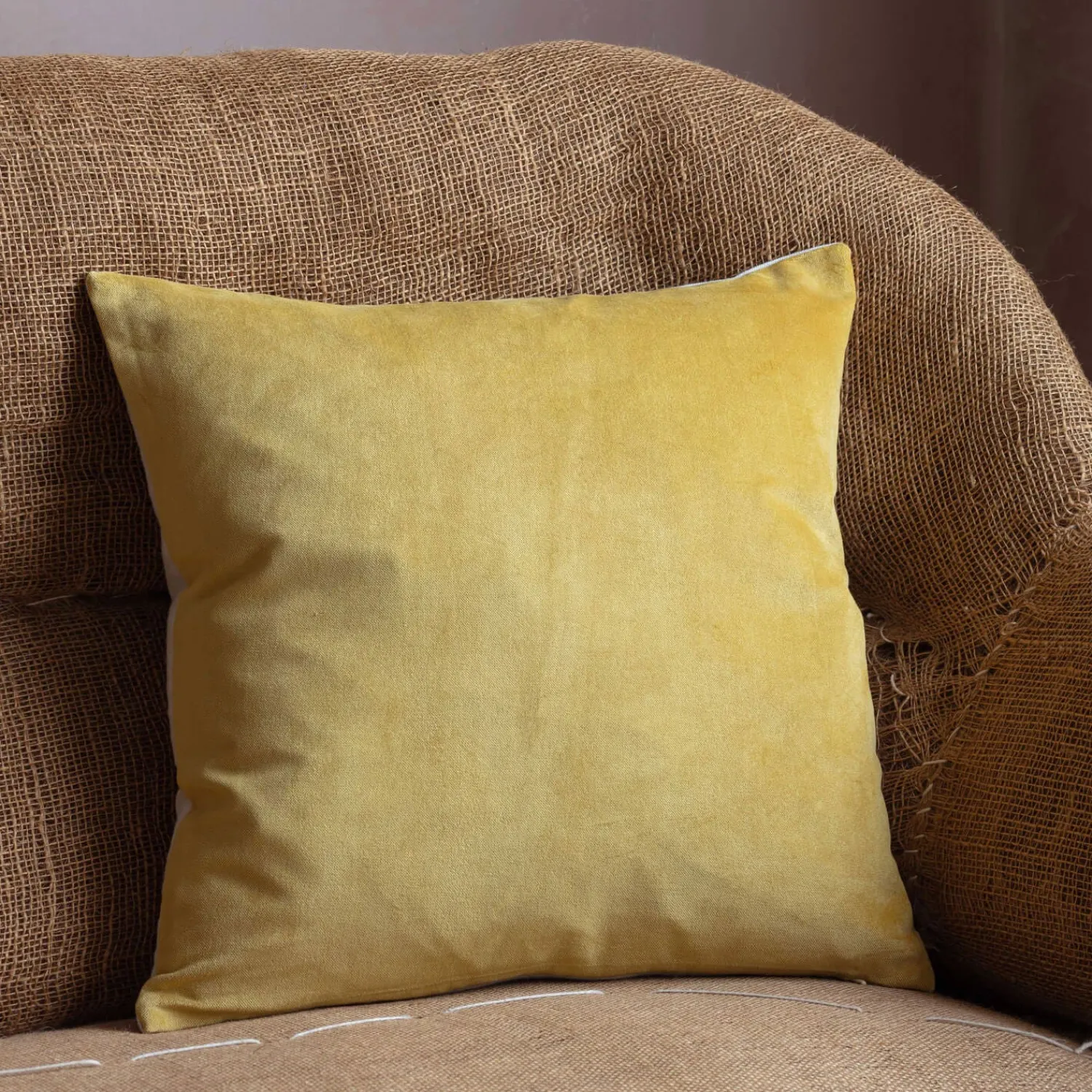 Graham & Green Small Velvet and Linen Backed Cushions