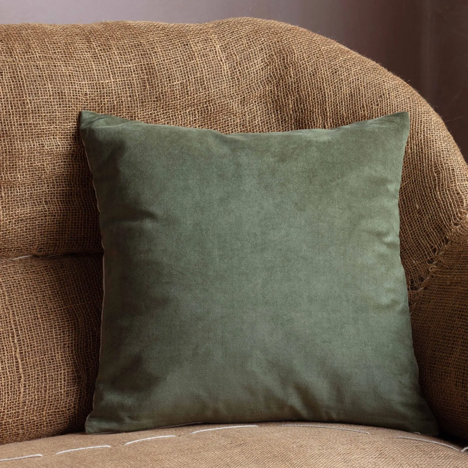 Graham & Green Small Velvet and Linen Backed Cushions