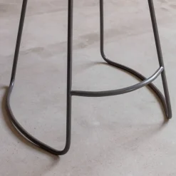 Graham & Green Small Wood And Iron Stool