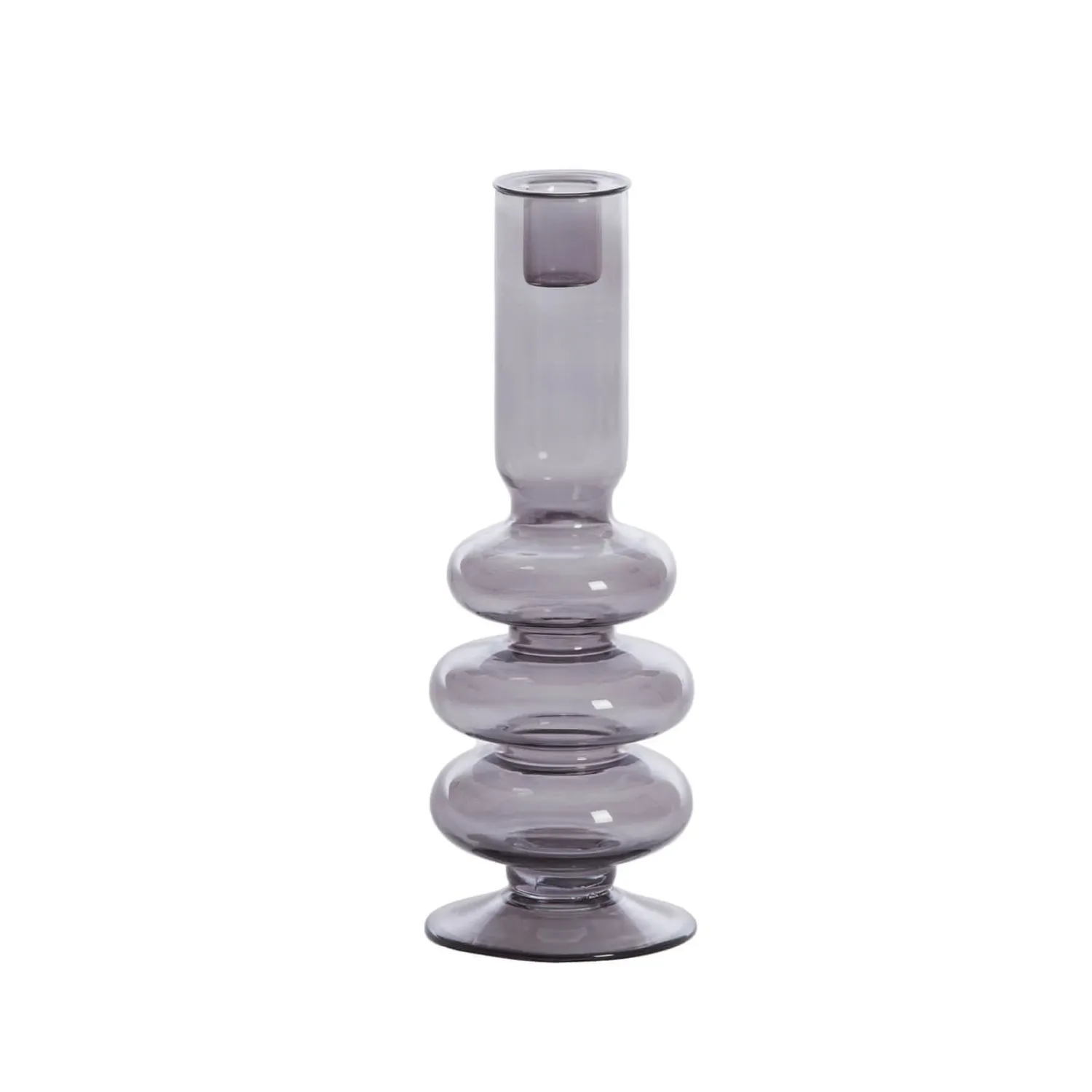 Graham & Green Smoke Grey Bubble Candle Holder