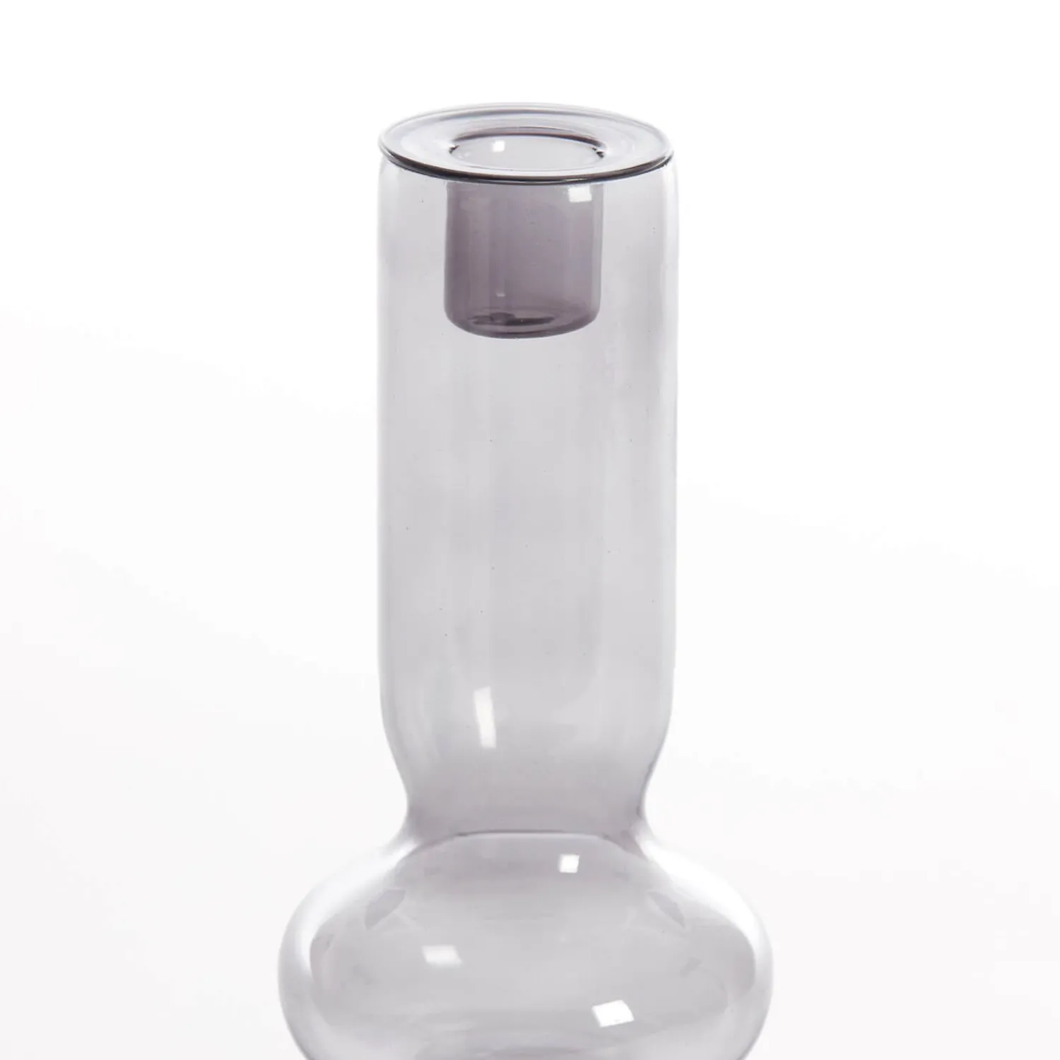 Graham & Green Smoke Grey Bubble Candle Holder