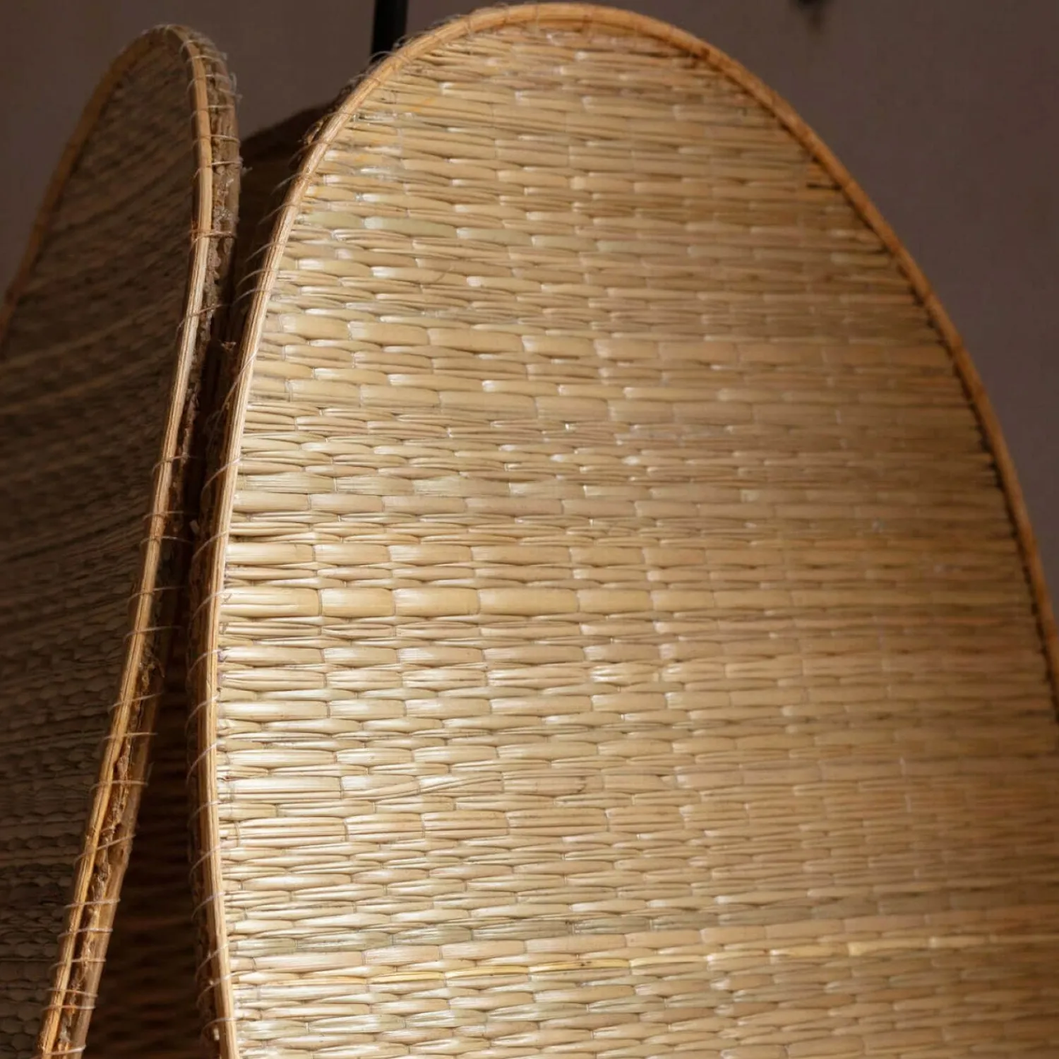 Graham & Green Snowdrop Wicker Pendant Light