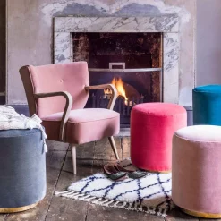 Graham & Green Sofia Velvet Stools