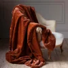Graham & Green Spice Faux Fur Throw