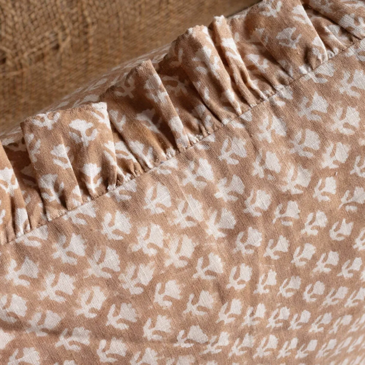 Graham & Green Square Floral Block Printed Cushions