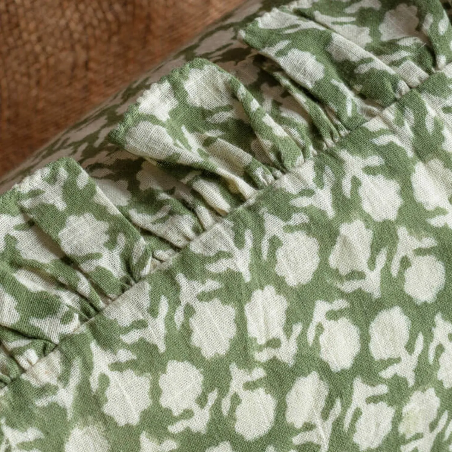 Graham & Green Square Floral Block Printed Cushions