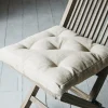 Graham & Green Square Linen Seat Pad