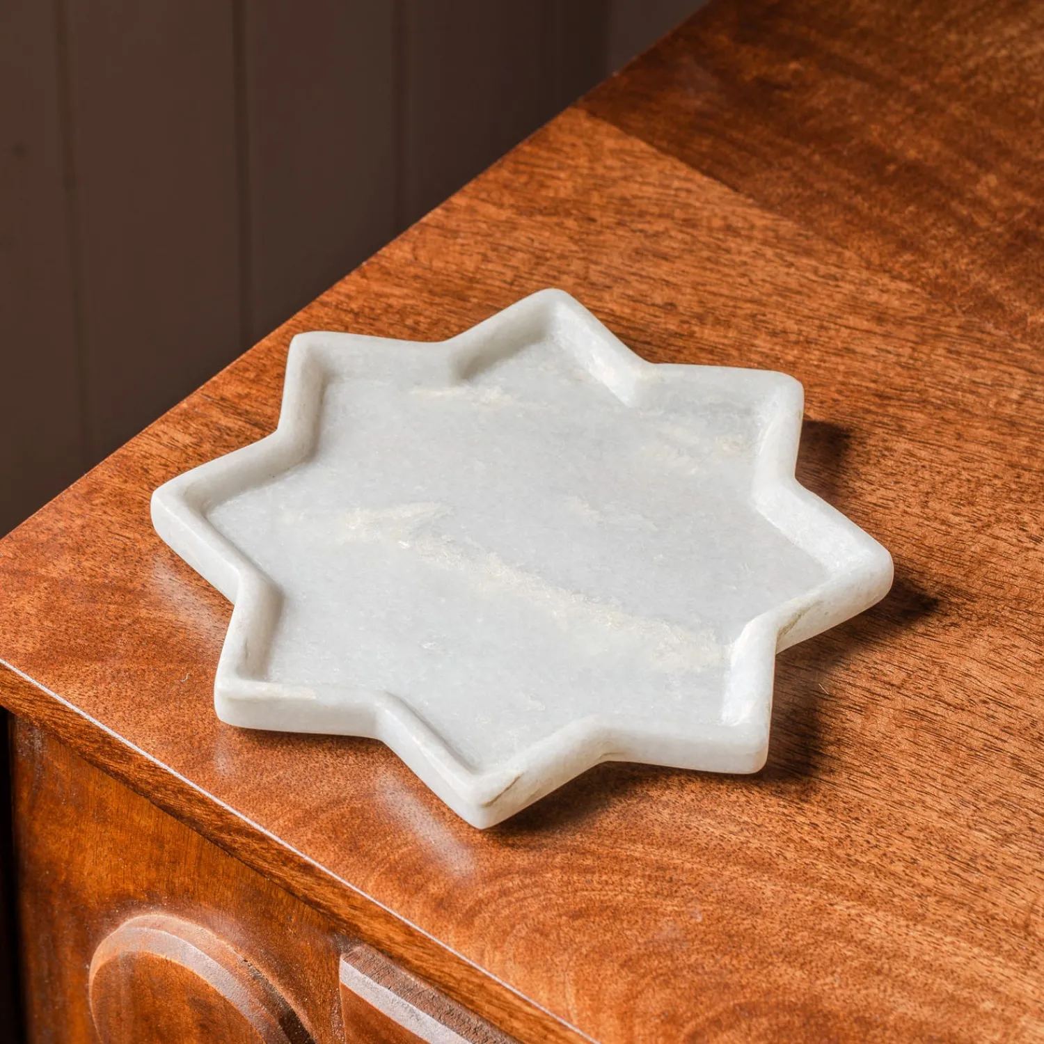 Graham & Green Star Marble Decorative Trinket Plate