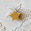 Graham & Green Star Wooden and Brass Knob