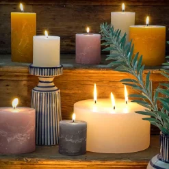 Graham & Green Striped Candle Holder