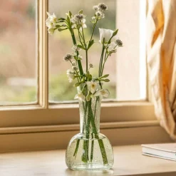 Graham & Green Tall Rustic Glass Posy Vase
