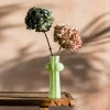 Graham & Green Tall Scalloped Mint Green Glass Vase