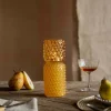 Graham & Green Tall Yellow Stacked Bubble Tealight Holder