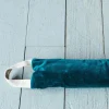 Graham & Green Teal Velvet Draught Excluder