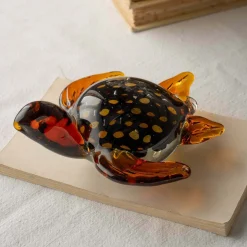 Graham & Green Tibo Turtle Glass Ornament